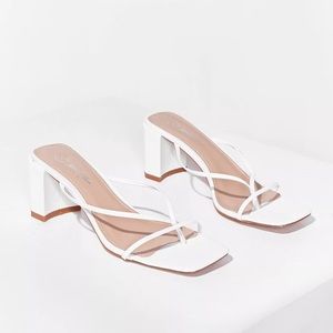 Nasty Gal Strappy Block Heeled Mules